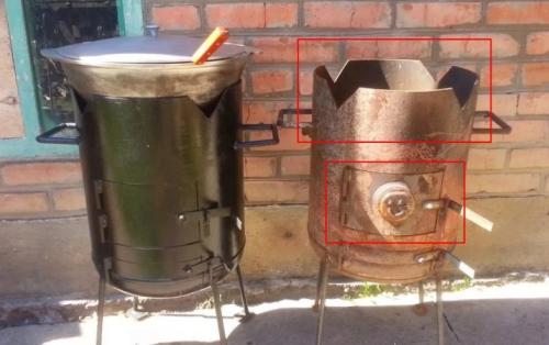 Печка под казан своими руками. Как сделать печь из газовых баллонов? 08 Печка под казан своими руками. Как сделать печь из газовых баллонов? 08