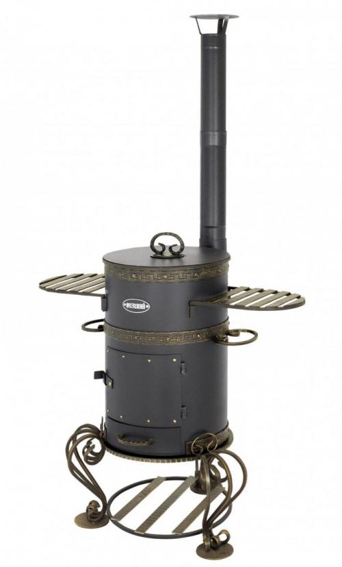 Из чего можно сделать печь для казана. Чугунная печь под казан