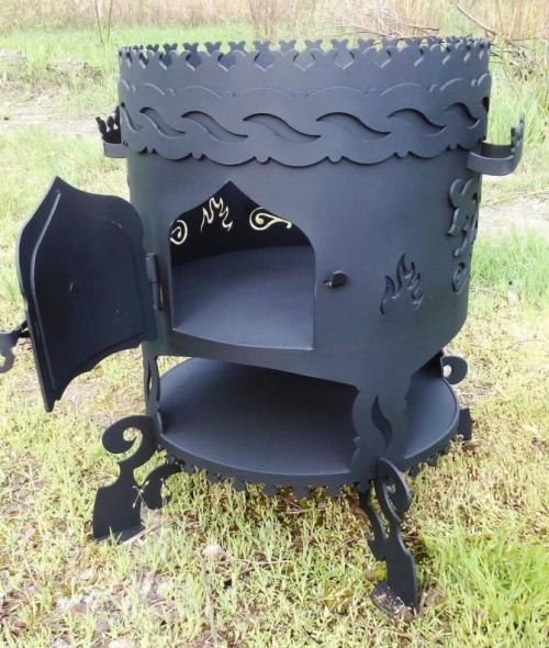 Из чего можно сделать печь для казана. Чугунная печь под казан