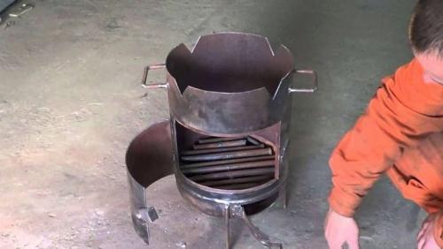 Печка под казан своими руками. Как сделать печь из газовых баллонов? 13 Печка под казан своими руками. Как сделать печь из газовых баллонов? 13