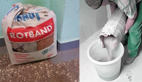 Гипсовый раствор для штукатурки. Особенности гипсовой штукатурки
