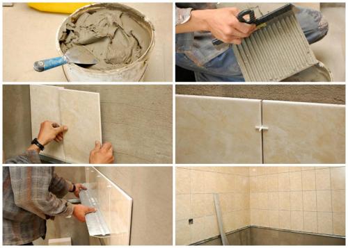Укладка плитки на стену своими руками. Как правильно класть плитку на стену : правила подготовки поверхности
