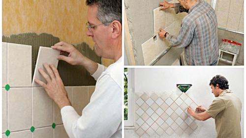 Как положить плитку на стену в кухне. Как положить плитку на кухне
