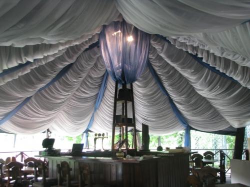 Живой потолок из ткани. Потолок из ткани своими руками