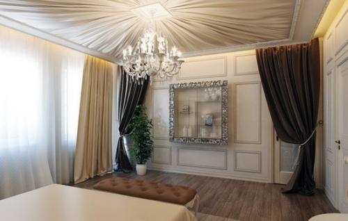 Ткань на потолок дома. Тканевые потолки и их дизайн