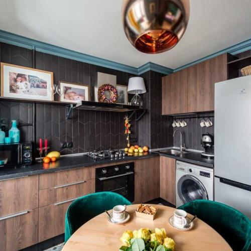 Какой цвет сочетается с коричневым в интерьере кухни. Коричневая кухня: 150 фото лучших вариантов сочетания дизайна кухни коричневого цвета