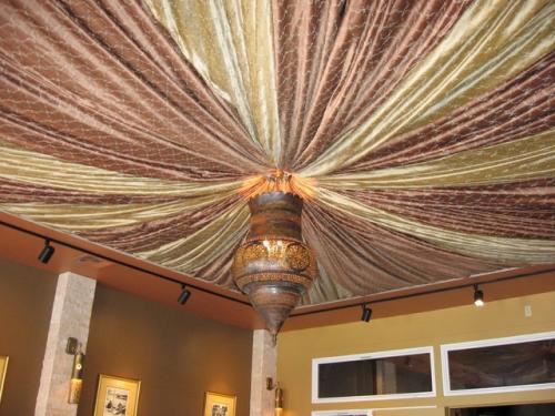 Тканевый потолок своими руками. Потолок из ткани своими руками
