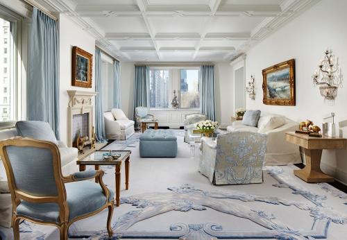 Сочетания с голубым. Оформление интерьера в голубом цвете