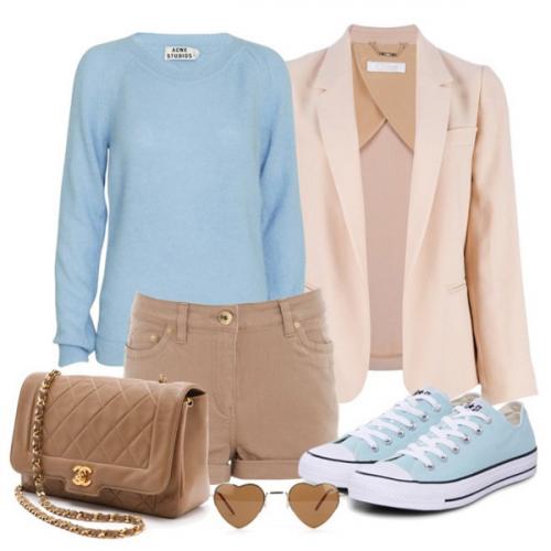 Сочетание серый и бежевый в одежде. Какие цвета сочетаются с бежевым в одежде