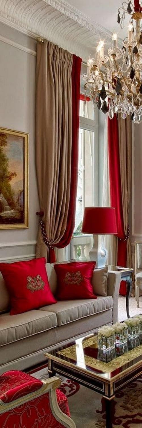 Сочетание красного и серого в интерьере. КРАСНО-СЕРАЯ ГОСТИНАЯ: ВЫБИРАЕМ ОТТЕНКИ