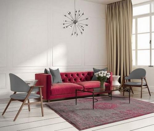 Сочетание красного и серого в интерьере. КРАСНО-СЕРАЯ ГОСТИНАЯ: ВЫБИРАЕМ ОТТЕНКИ