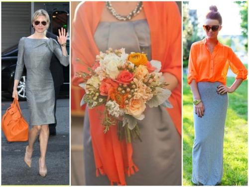 Сочетание серого и синего в одежде. С какими цветами сочетать?