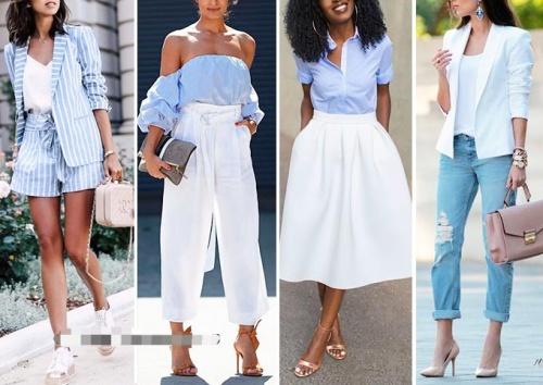 Сочетание серо-голубого цвета в одежде. Сочетание голубого цвета в одежде