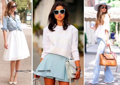 Сочетание серо-голубого цвета в одежде. Сочетание голубого цвета в одежде