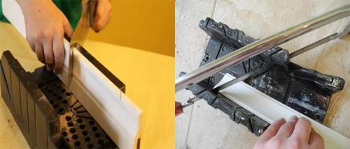 Как сделать скругление углов плинтуса на ламинате. Способ . Классическое стусло