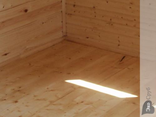 Пол в доме из бруса 06