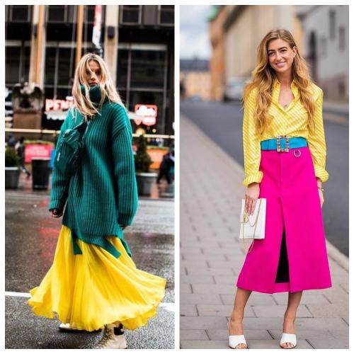Сочетание жёлтого и серого в одежде. Серый и желтый – два главных цвета 2021 года, сочетания в одежде