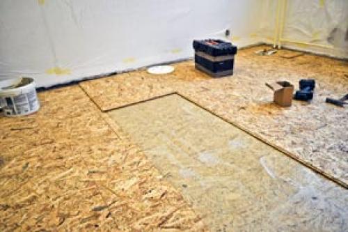 Стяжка на деревянный пол под линолеум. Подготовка поверхности основания