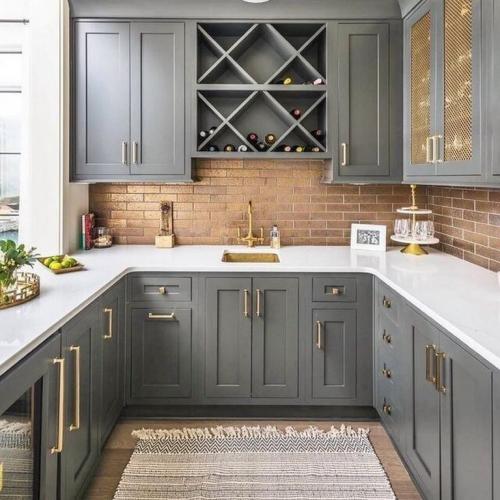 Сочетание серого цвета в интерьере кухни. 105 самых стильных интерьеров кухни в серых тонах