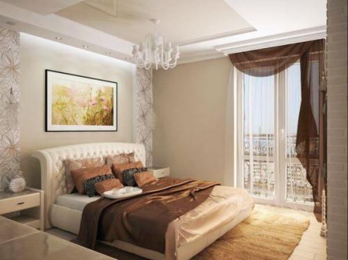 Бежево-коричневая спальня. Красиво и стильно: оформление спальни в коричнево-бежевых тонах (+91 фото)