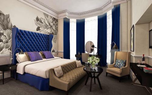 Сочетание синего цвета в интерьере спальни. С чем сочетается синий и его оттенки в интерьере?