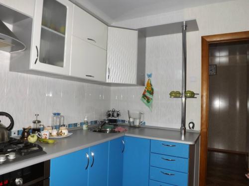 Сочетание синего цвета в интерьере кухни. Какие элементы интерьера кухни можно выполнить в синем цвете