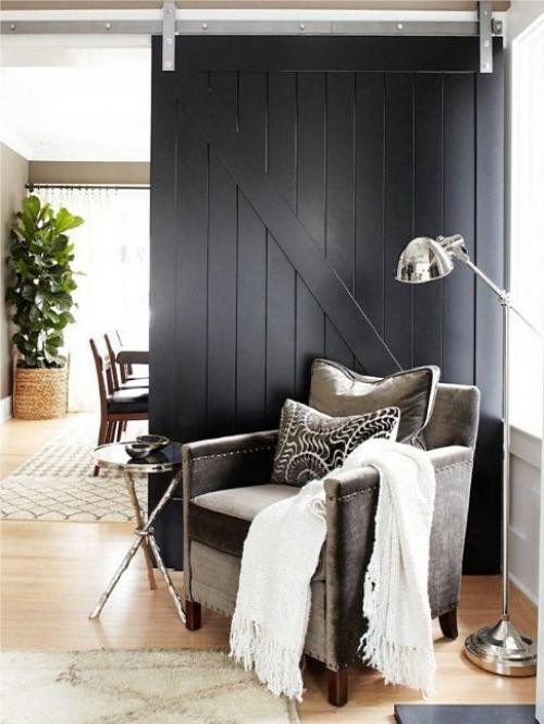 Черный цвет в интерьере гостиной. Особенности проектирования гостиной в черном цвете