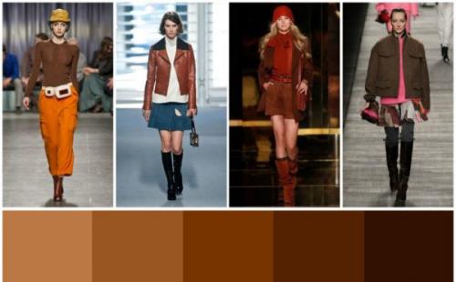 Какие цвета сочетаются с коричневым в одежде. Сочетание коричневого в одежде