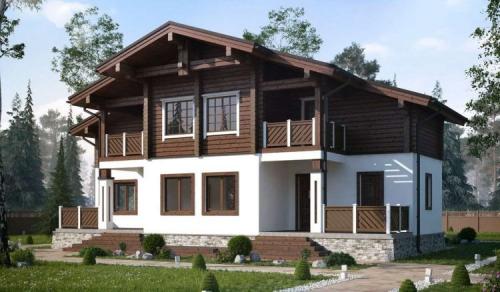 Дизайн фасада комбинированного дома в деталях. Комбинированные дома — стили, варианты архитектуры, лучшие проекты и эксклюзивный дизайн (135 фото и видео)