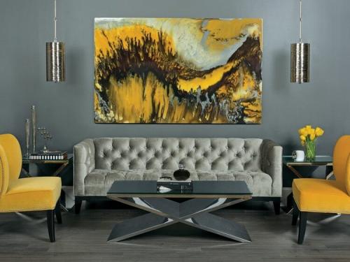 Сочетание желтого и зеленого в интерьере. Сочетание желтого цвета с другими цветами в интерьере