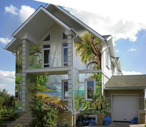 Декоративные накладки на фасад дома. Архитектурные элементы стен фасада