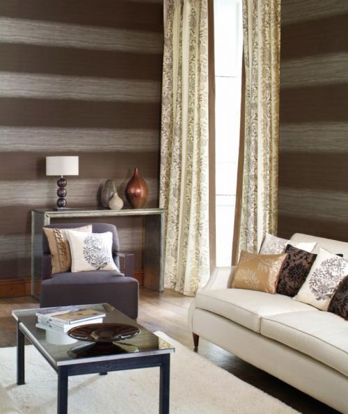 Шоколадный цвет стен. Гостиная со вкусом шоколада