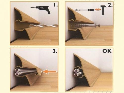 Как проверить, что пол уровнен и подготовлен для установки пластикового плинтуса. Установка плинтуса