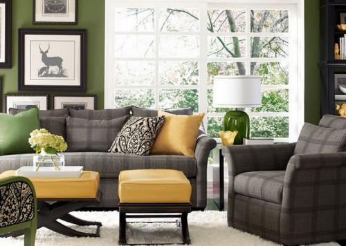 Какие материалы можно использовать для серо-зеленого интерьера с картинами. 3 ФАКТОРА, КОТОРЫЕ НУЖНО УЧИТЫВАТЬ ПРИ ПРОЕКТИРОВАНИИ СЕРО-ЗЕЛЕНОЙ ГОСТИНОЙ