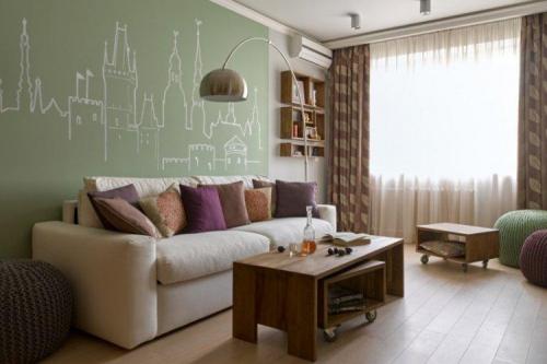 Как зеленый цвет сочетается с другими цветами в интерьере квартиры. Сочетание с другими цветами