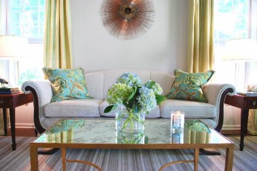 Как можно сочетать салатовый цвет с другими цветами в интерьере