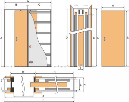 Раздвижная дверь в стену. Как установить в стену двери с раздвижным механизмом своими руками