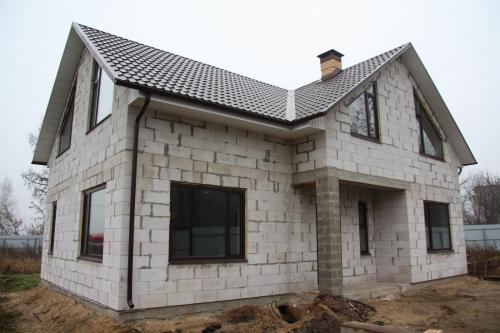 Двухэтажный дом из пеноблоков своими руками. Плюсы и минусы дома из пенобетона