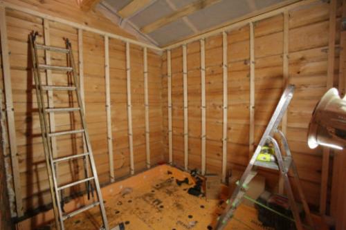 Металлический профиль для вагонки. Установка обрешетки