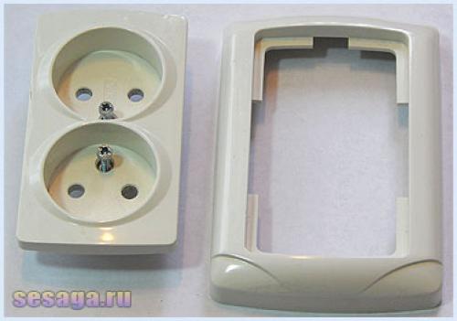 Как подсоединить две двойные розетки. Установка розетки 19