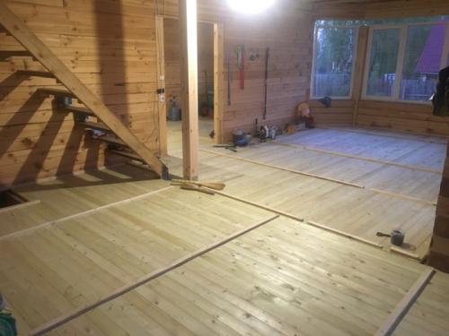 Устройство пола по лагам в деревянном доме. Полы по лагам в деревянном доме