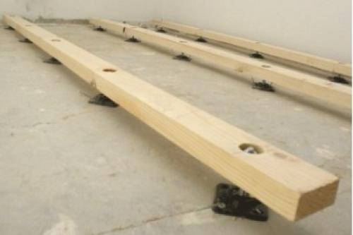 Как крепить лаги к основанию. Как укладывать лаги на бетонный пол