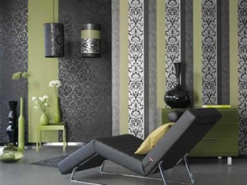 Как поклеить обои в зале. Вертикальное комбинирование