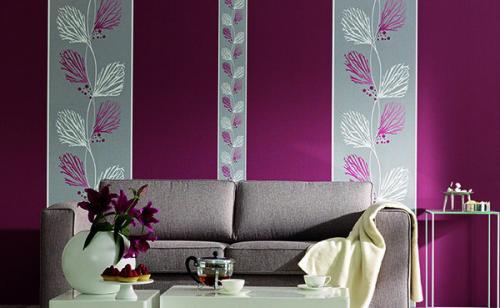 Как поклеить обои двух видов с переходом. Комбинирование по вертикали