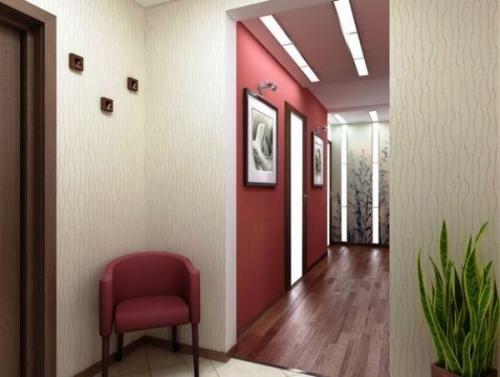 Комбинирование обоев в прихожей. Особенности выбора материалов