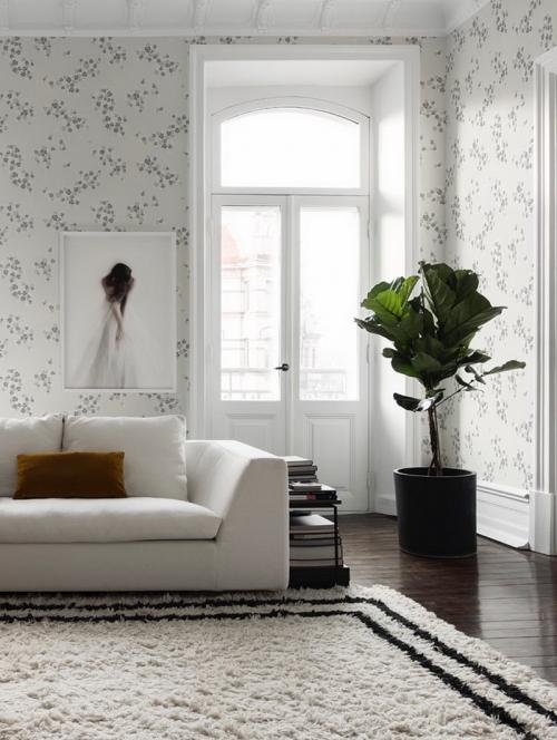 Какие обои сейчас в моде для зала. Какие тренды диктует мода 2022