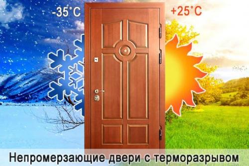 Какие двери лучше всего подходят для регионов с суровым климатом. Плюсы и минусы дверей с терморазрывом