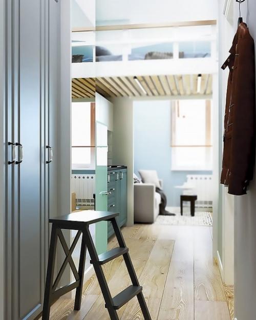 Школа ремонта.  Не так-то просто уместить в 20 м 2 множество зонирований, а именно: 06