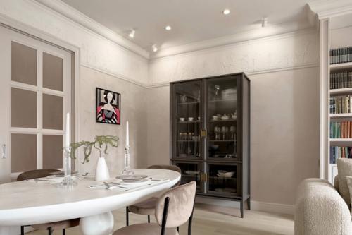 Гармоничный интерьер гостиной с элементами классики. 02