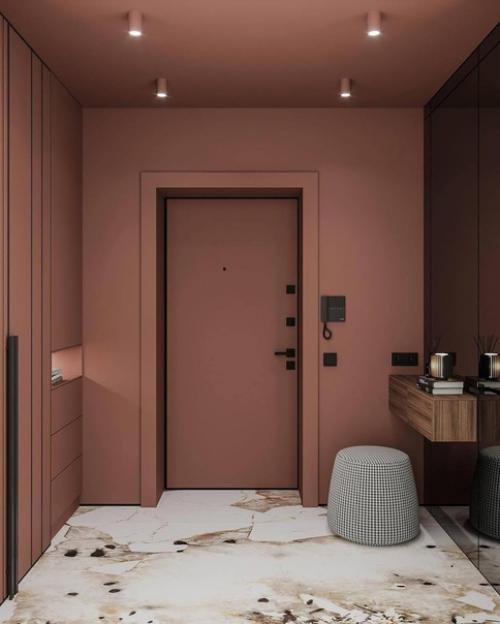 Сочный, насыщенный интерьер квартиры в современном стиле. 09